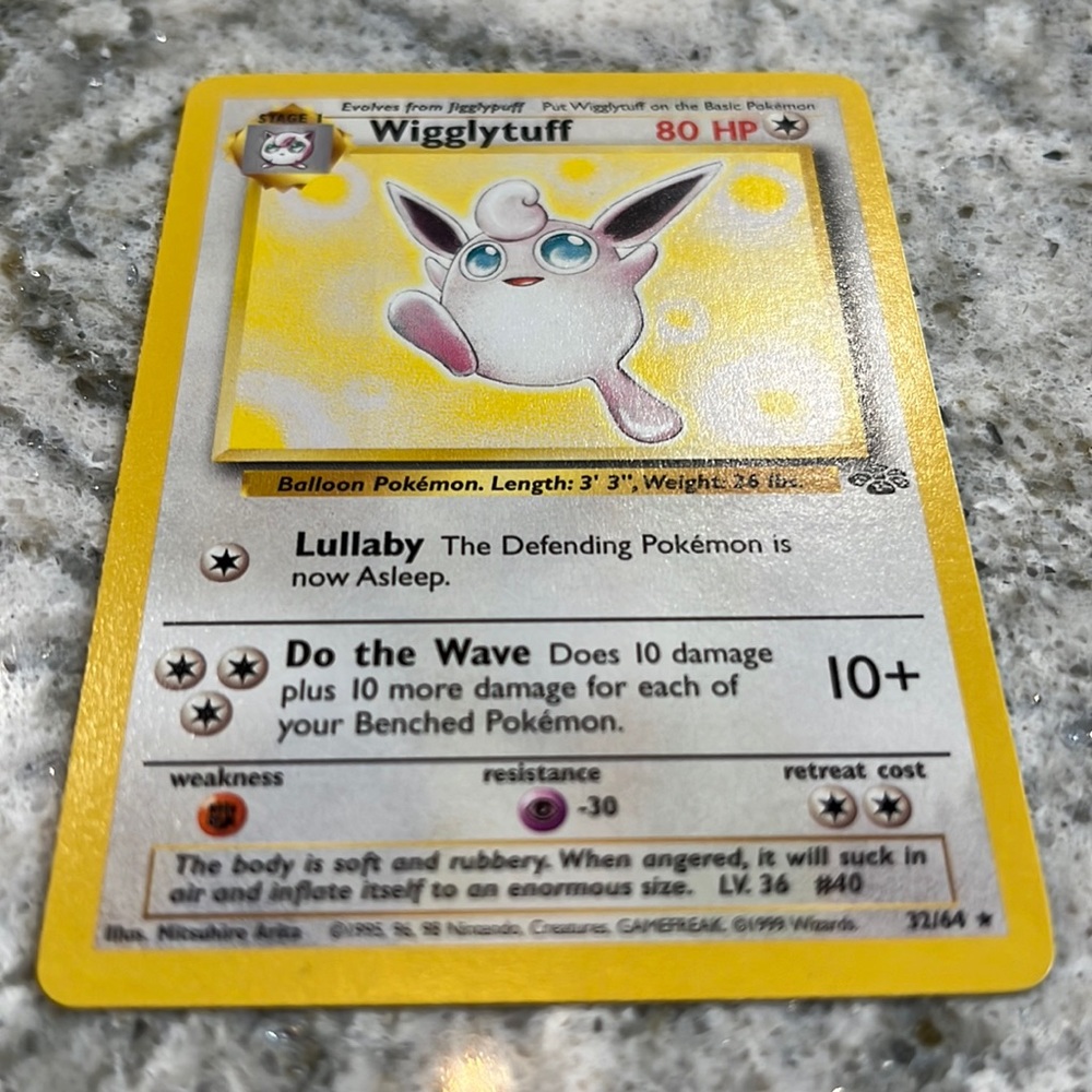 Rare wigglytuff 32/64 95-98 collection